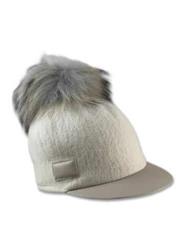 Gorra Pompon Beige