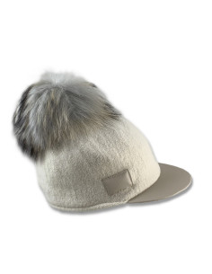 Gorra Pompon Beige 2