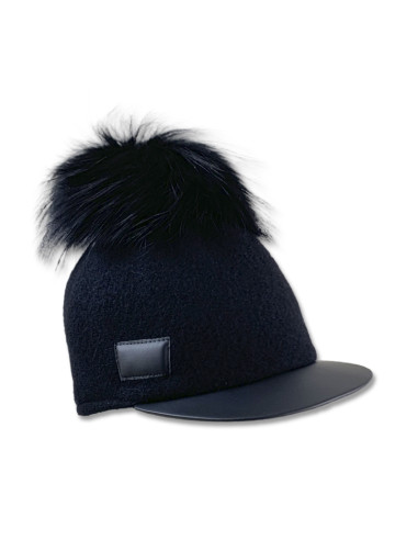 Gorra Pompon Negra