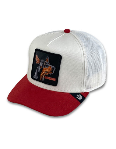 Gorra Goorin Bros Suede Doberman Rojo