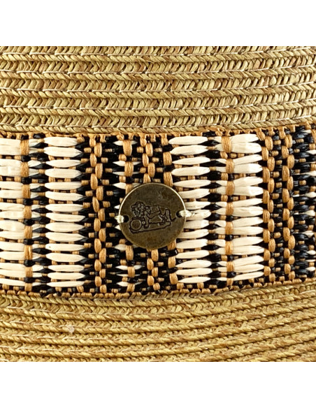 Sombrero Gambler Banda Pliegues