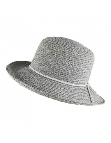 Sombrero Felicia Gris y Blanco