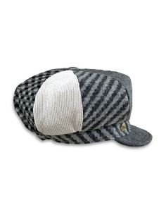 Gorra Clavelina Gris patchwork 2