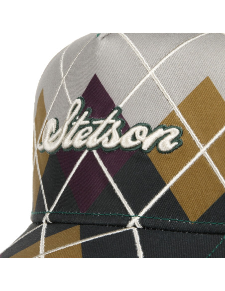 Trucker Cap Argyle verde Stetson