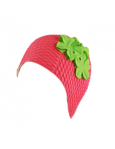 Gorro de Baño Deco Hot Pink Green