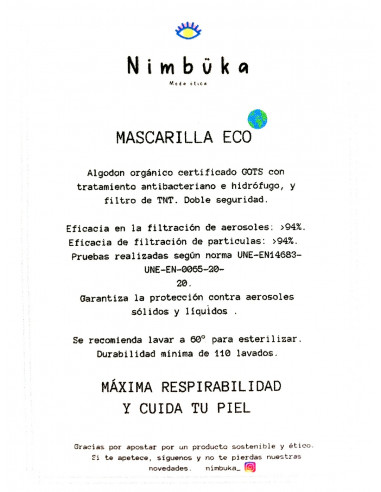 Mascarilla Antibacteriana Animal Print
