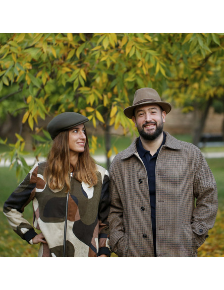 Gorra Fieltro Verde Hoja