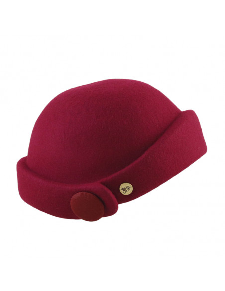 Casquete Guillermina Rojo Noche