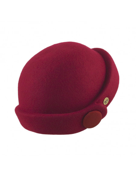 Casquete Guillermina Rojo Noche