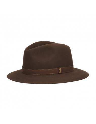 Sombrero Borsalino Alessandria Marrón Cinta Piel