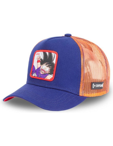 Gorra Capslab Bola de Dragón Son Goku Azul y Naranja